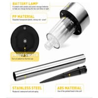 Σετ 10x Lampa solara gradina, LED , εξωτερικό, IP 44, Υ 30 cm