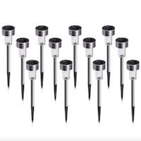 Σετ 10x Lampa solara gradina, LED , εξωτερικό, IP 44, Υ 30 cm