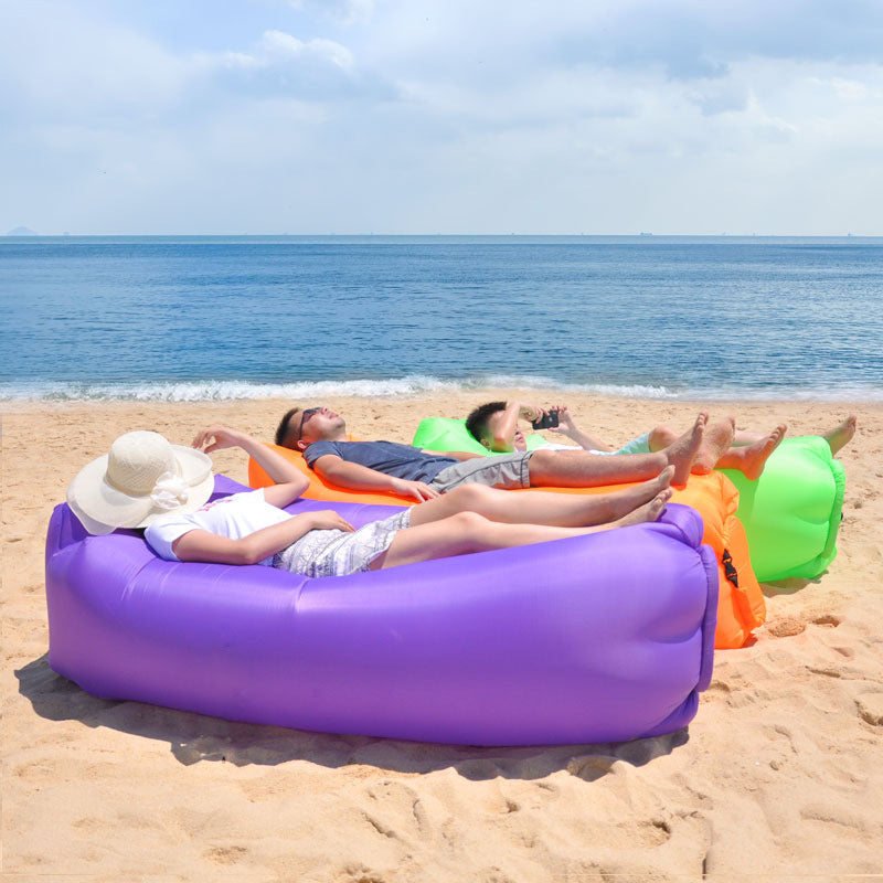 Φουσκωτό στρώμα Lazy Bag φουσκωμένο με αέρα