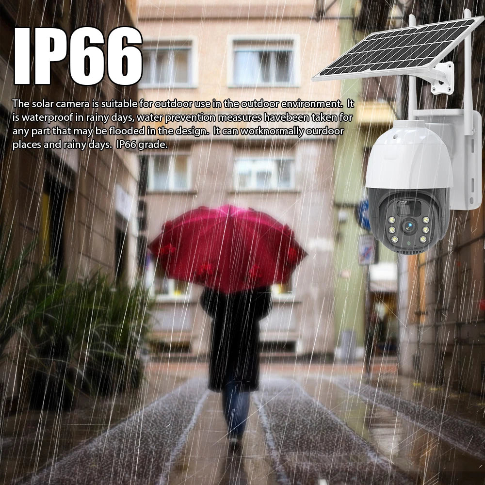 Ηλιακή κάμερα με υποδοχή SIM 4G, με αισθητήρες κίνησης, νυχτερινή όραση, ενσωματωμένο μικρόφωνο και ηχείο + MICROSD 32GB
