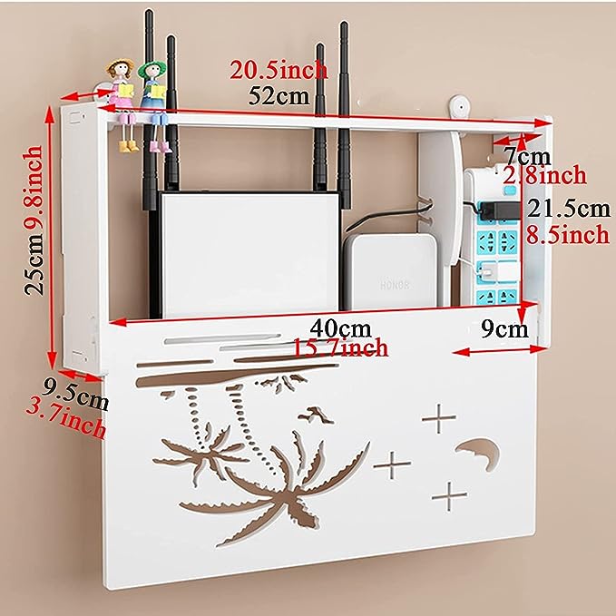 Ράφι τοίχου για router 52x25x9,5cm