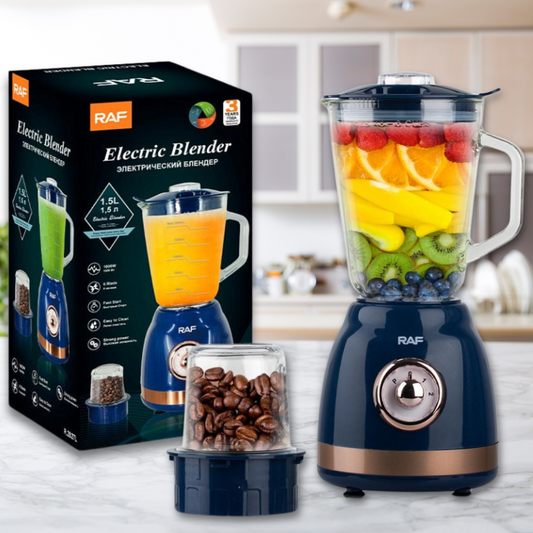 Ισχυρό Ηλεκτρικό Μπλέντερ, Χωρητικότητα 1500ml, 1000W, με 6 Λεπίδες