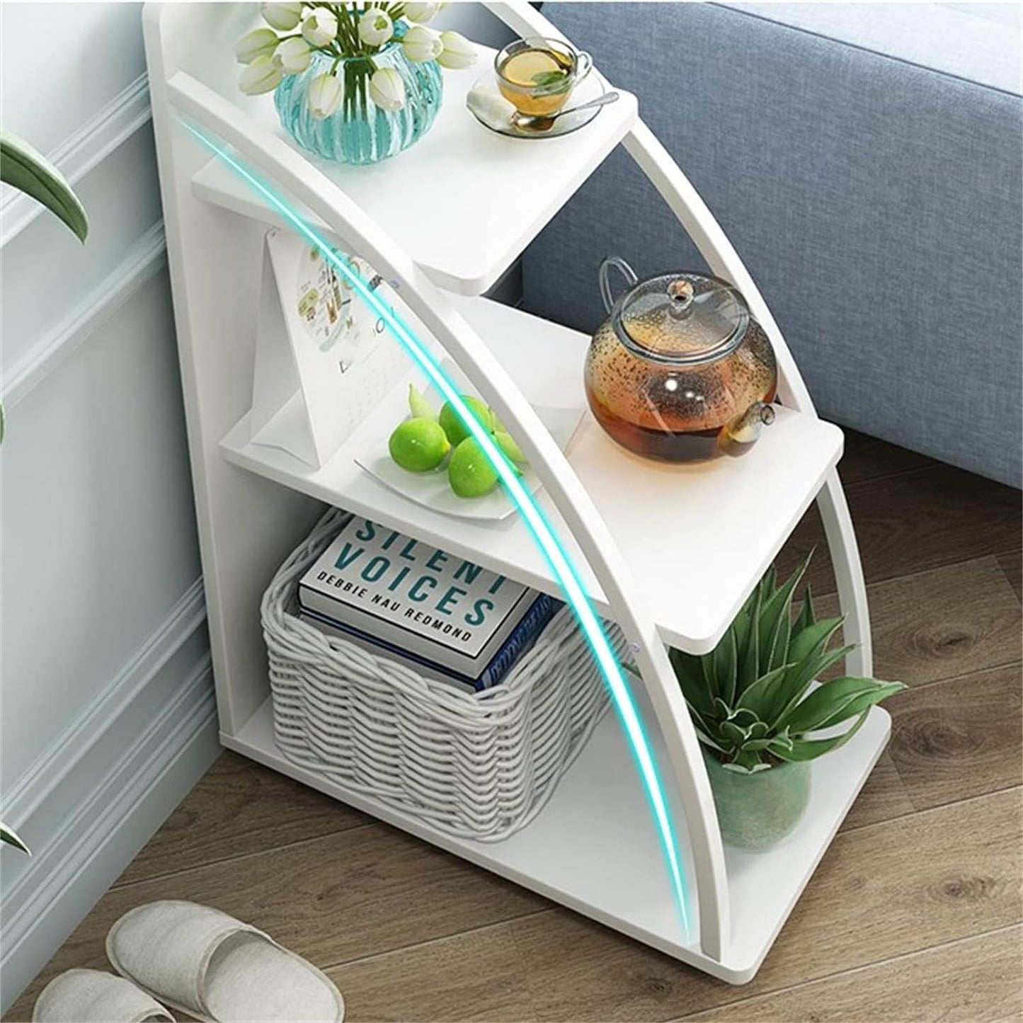 Πλευρικό τραπεζάκι PVC για το σαλόνι, 77.5 x 28.5 x 49.5εκ