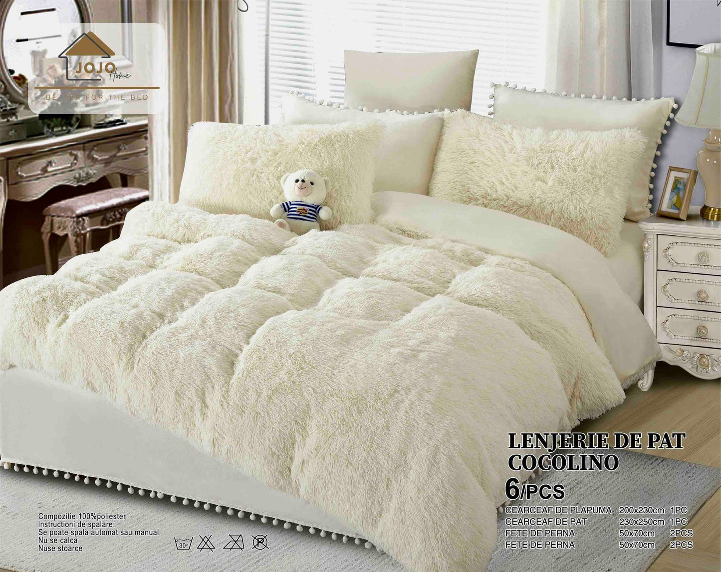 Διπλό Σετ Κρεβατιού, Αφράτο COCOLINO Fluffy