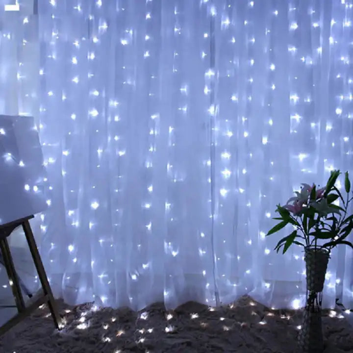 Κουρτίνα Χριστουγεννιάτικων Φώτων, 200 LED, 10 Σειρές