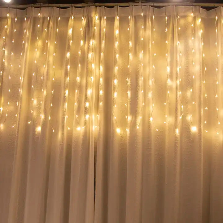 Κουρτίνα Χριστουγεννιάτικων Φώτων, 200 LED, 10 Σειρές