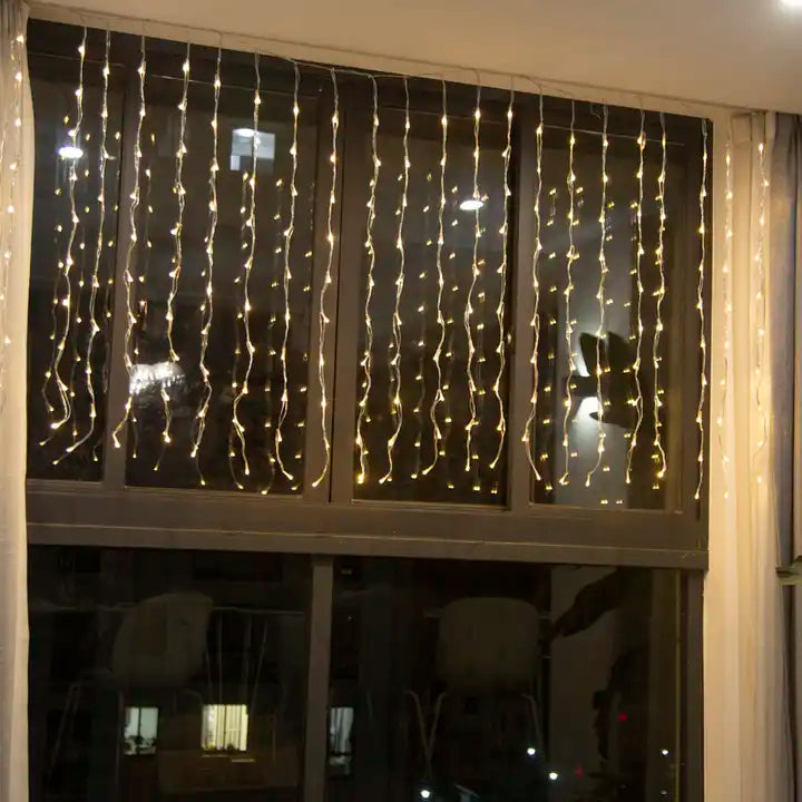Κουρτίνα Χριστουγεννιάτικων Φώτων, 200 LED, 10 Σειρές