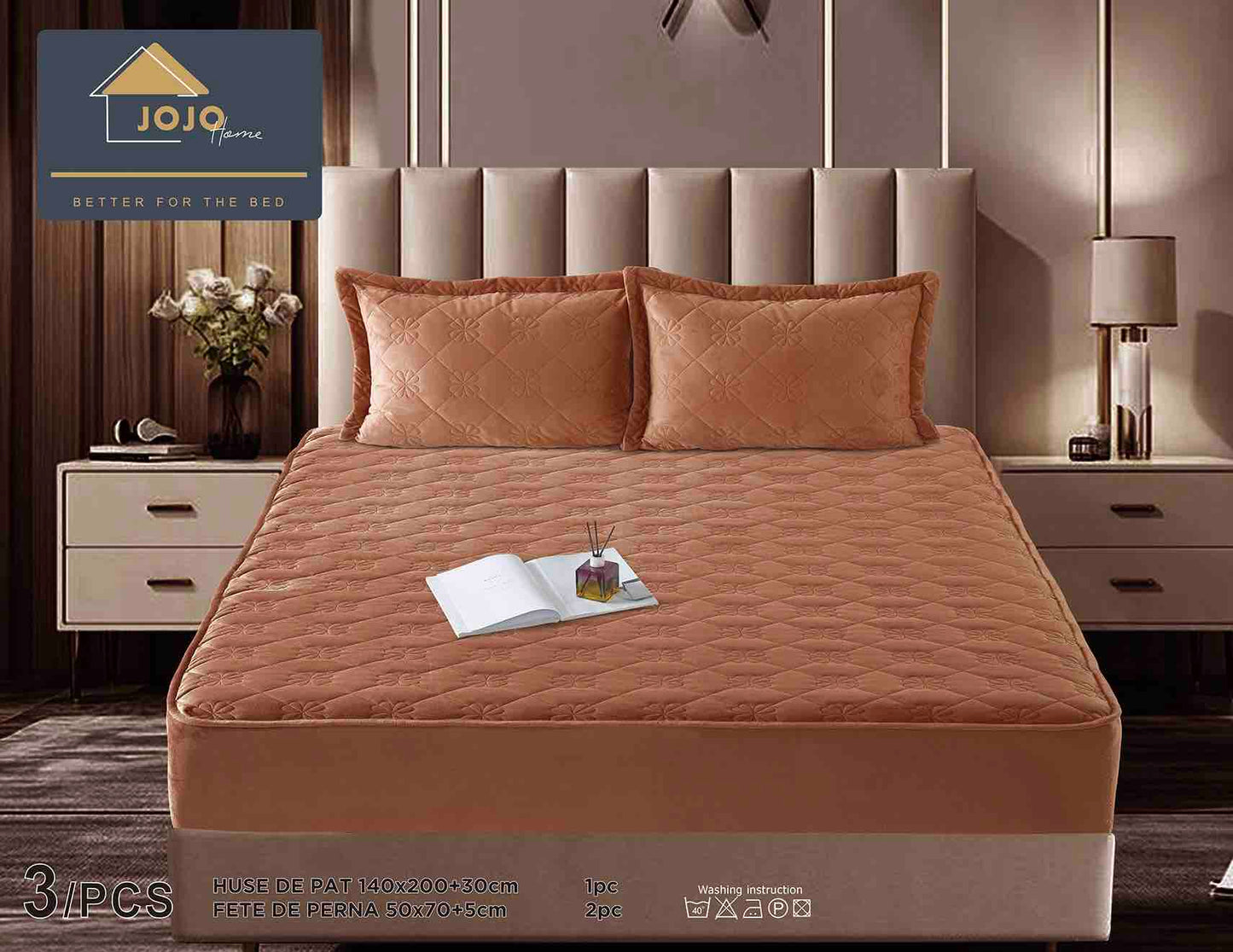Σετ Καταπραϋντικό Πάπλωμα με Ελαστικό, 140 x 200cm και 2 Θήκες Μαξιλαριών 50 x 70cm