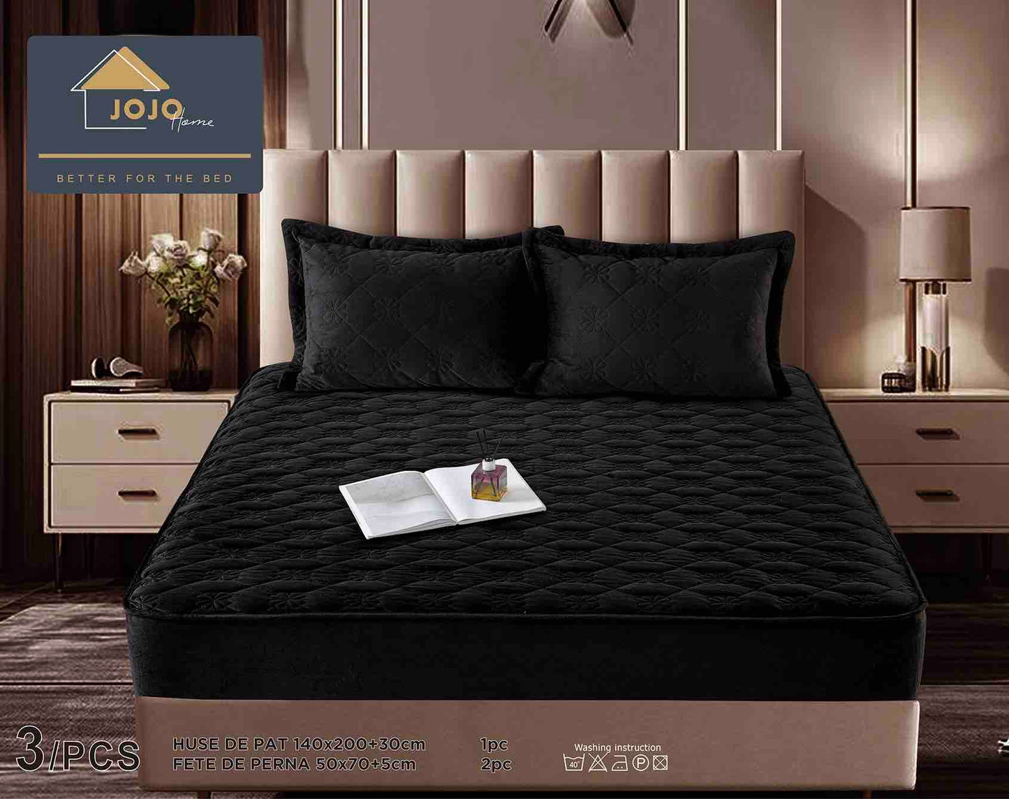 Σετ Καταπραϋντικό Πάπλωμα με Ελαστικό, 140 x 200cm και 2 Θήκες Μαξιλαριών 50 x 70cm