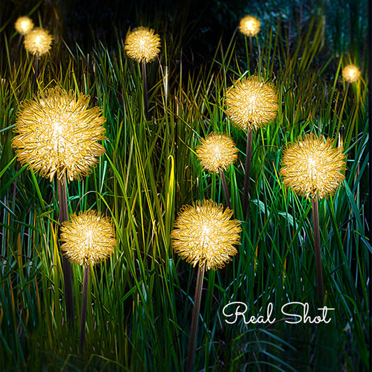 Σετ 2 Ηλιακά LED Φωτιστικά, Σχήμα Αστερίας, Θερμό Φως