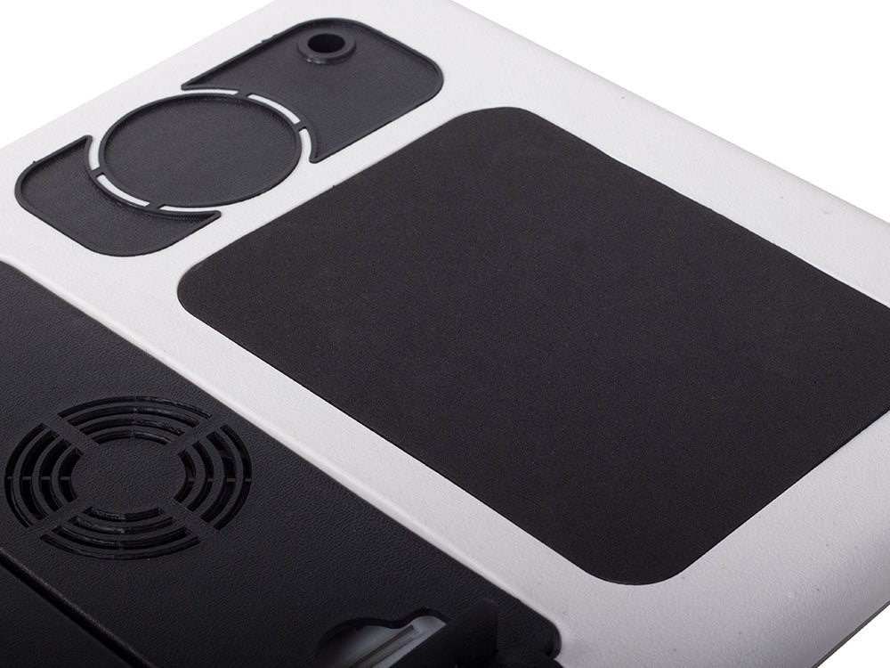 Φορητό τραπεζάκι υπολογιστή με 2 ανεμιστήρες USB, mouse pad, θήκη για φλιτζάνι και στυλό