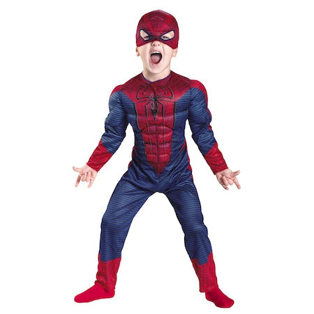 ΕΙΔΙΚΗ ΠΡΟΣΦΟΡΑ: Στολή SpiderMan με μυς, για παιδιά + Γάντι με εκτοξευτή και 2 βέλη