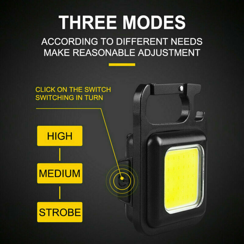 Μίνι φακός COB 800 lumen, φορητός και επαναφορτιζόμενος