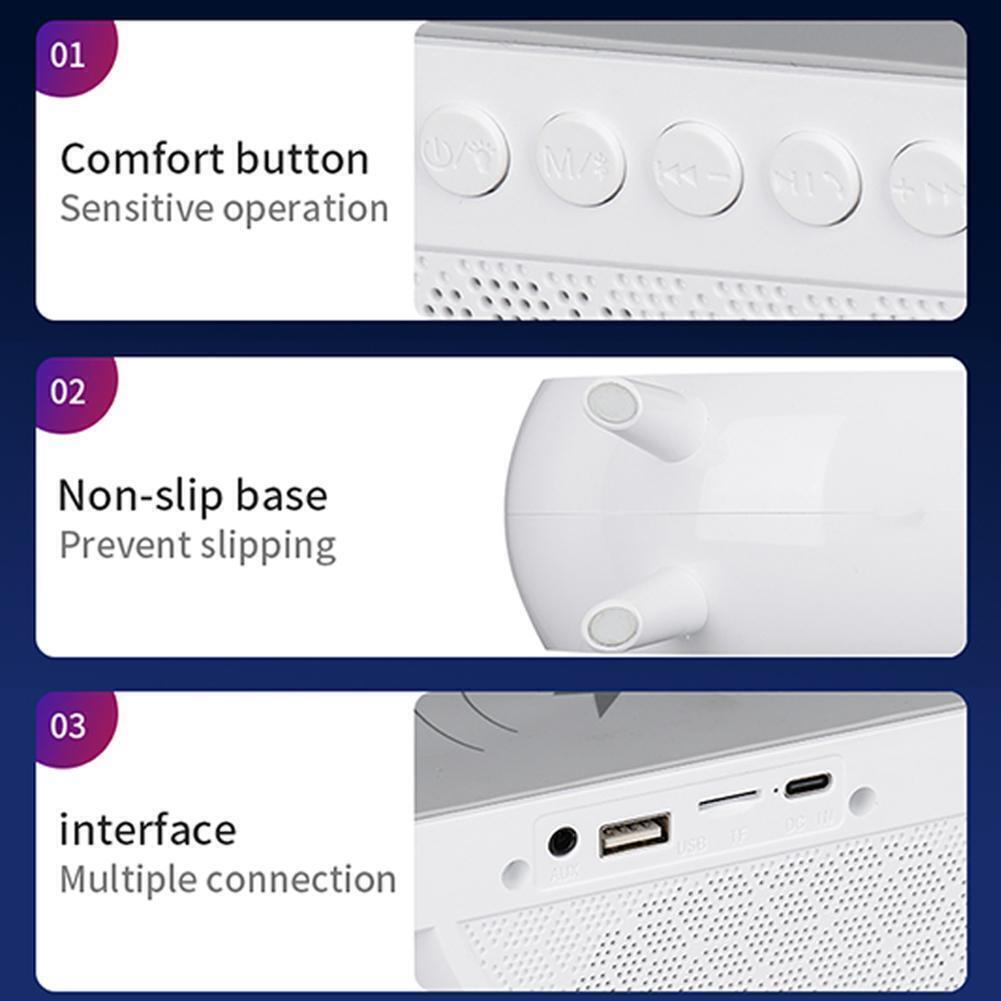 Έξυπνη λάμπα LED με ηχείο Bluetooth, έλεγχο αφής και ασύρματη φόρτιση