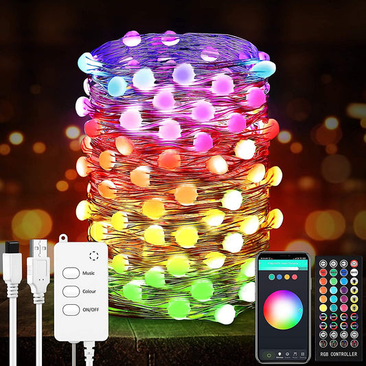 Έξυπνη εγκατάσταση RGB με φώτα τύπου λαμπτήρα και Bluetooth Control μέσω της Εφαρμογής