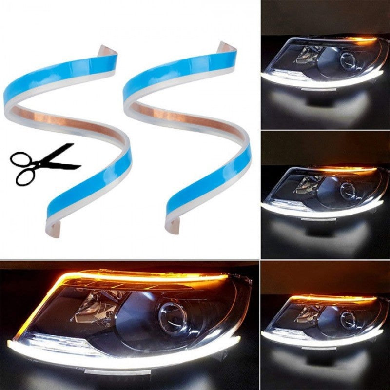Σετ 2 λωρίδων LED DRL με λειτουργία διαδοχικού σήματος