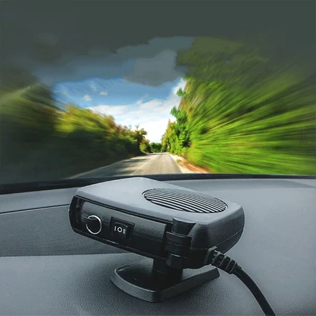 Αερόθερμο 12V πρίζα αυτοκινήτου με κρύο και ζεστό αέρα, μαύρο