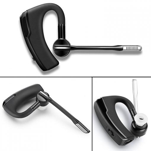 Ακουστικά Bluetooth, Handsfree 2 μικρόφωνα, ακύρωση θορύβου, έλεγχος έντασης ήχου, ήχος HD, μαύρο