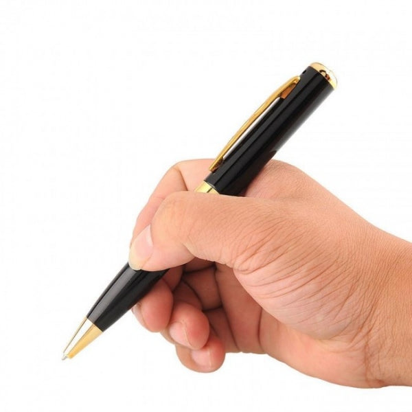 Pen Hidden Mini Spy Video Camera, 8MP, Χρυσό