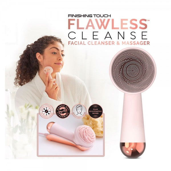 Συσκευή μασάζ και καθαρισμού προσώπου, Flawless Cleanse, ροζ