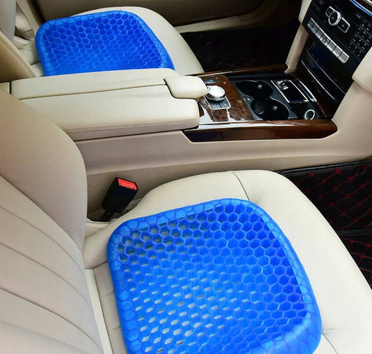 Μαξιλάρι gel με μνήμη, τύπου κηρήθρας, για καρέκλα, μπλε