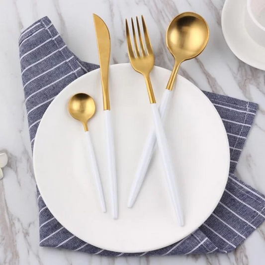 Σετ μαχαιροπήρουνων 24 τεμαχίων, πορτογαλικού στυλ, ανοξείδωτο, πολυτελές