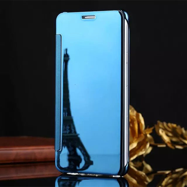 | Προσφορά | Θήκη τηλεφώνου 'Flip Mirror' + Πλήρες κάλυμμα 5D Glass Foil ΔΩΡΟ - Samsung S, Note