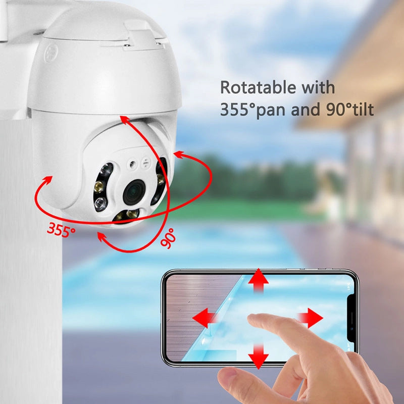 Κάμερα παρακολούθησης WIFI, 3MP, FULL HD, έγχρωμη νυχτερινή όραση, Micro SD, 360 περιστροφή, ανίχνευση ανθρώπινης μορφής