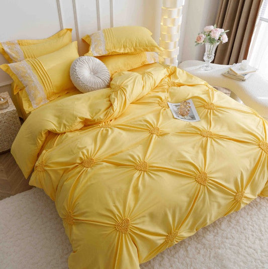 Κλινοσκεπάσματα Finet 6 τεμαχίων με κεντημένες καρδιές, J02