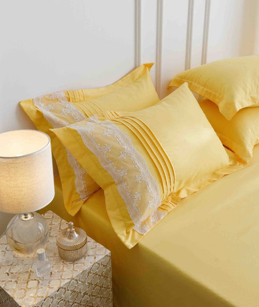 Κλινοσκεπάσματα Finet 6 τεμαχίων με κεντημένες καρδιές, J02