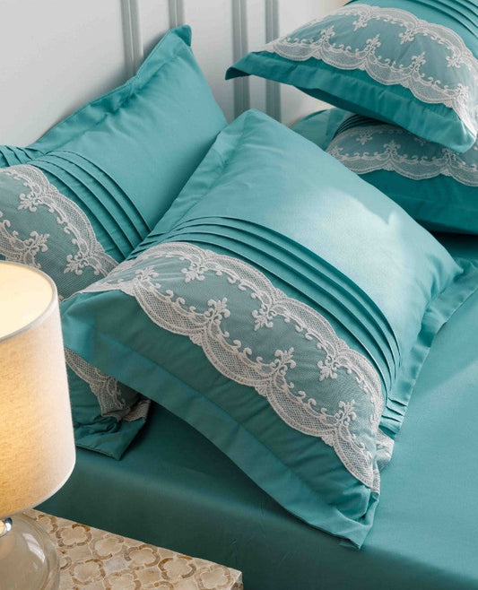 Κλινοσκεπάσματα Finet 6 τεμαχίων με κεντημένες καρδιές, J04