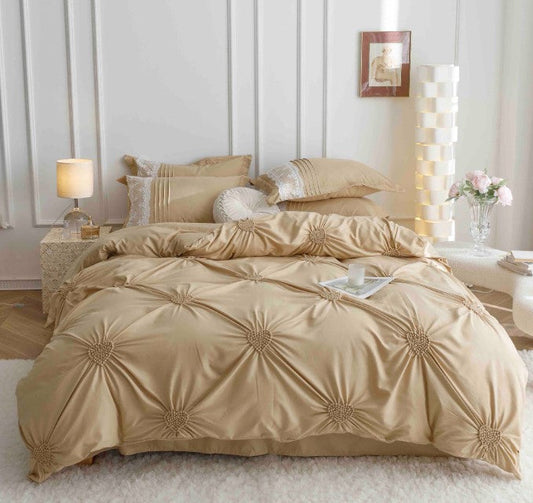 Κλινοσκεπάσματα Finet 6 τεμαχίων με κεντημένες καρδιές, J07