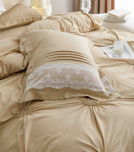 Κλινοσκεπάσματα Finet 6 τεμαχίων με κεντημένες καρδιές, J07