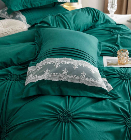 Κλινοσκεπάσματα Finet 6 τεμαχίων με κεντημένες καρδιές, J09