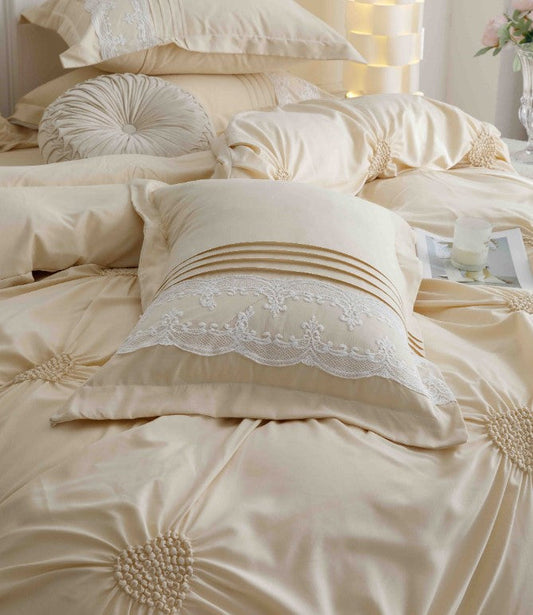 Κλινοσκεπάσματα Finet 6 τεμαχίων με κεντημένες καρδιές, J10