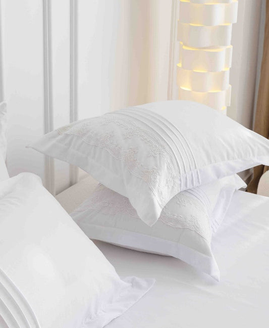 Κλινοσκεπάσματα Finet 6 τεμαχίων με κεντημένες καρδιές, J11