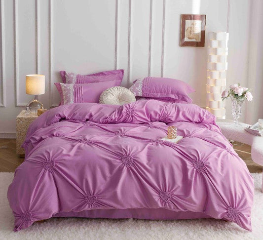 Κλινοσκεπάσματα Finet 6 τεμαχίων με κεντημένες καρδιές, J12