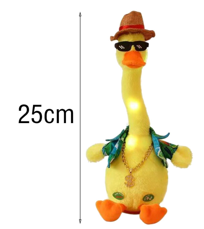 Διαδραστικό παιχνίδι Talking Duck, Repeat, Imitate, Sing, Yellow