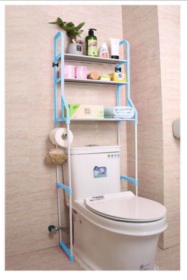 Στήριγμα αποθήκευσης με ράφια για πλυντήριο ρούχων ή τουαλέτα