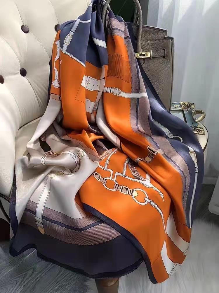 Φουλάρι 'Luxury' Φυσικό Μεταξωτό, 140 / 200cm