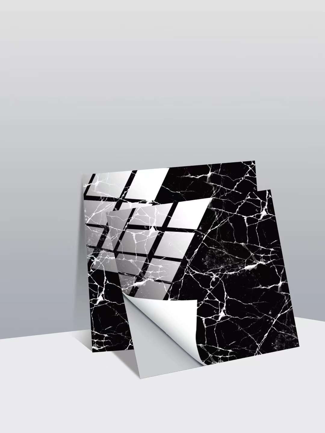 Αυτοκόλλητο πλακάκι δαπέδου ή τοίχου τύπου μάρμαρου, αδιάβροχο, 60x30cm