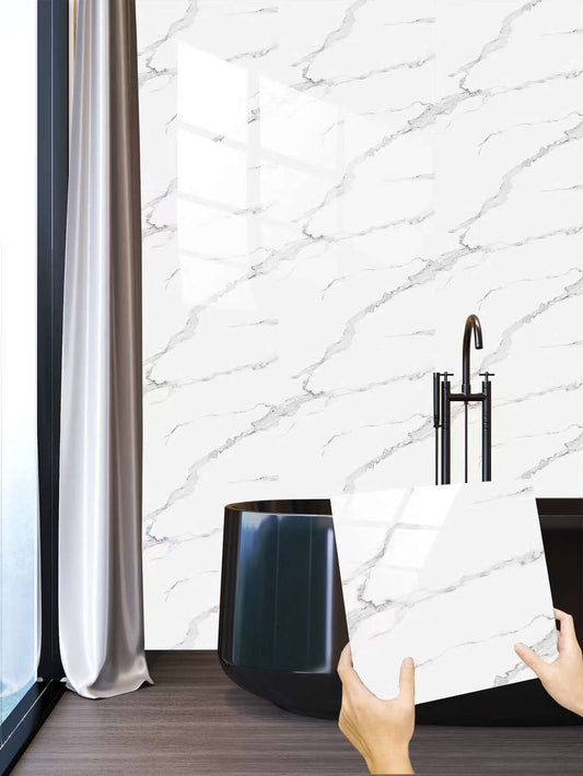 Αυτοκόλλητο πλακάκι δαπέδου ή τοίχου τύπου μάρμαρου, αδιάβροχο, 60x30cm