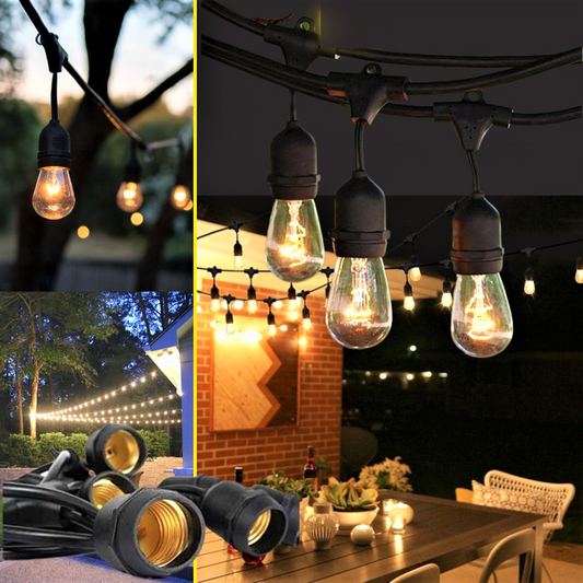 Φωτιστική γιρλάντα 10 μέτρων με 10 λαμπτήρες LED, συνδεόμενη