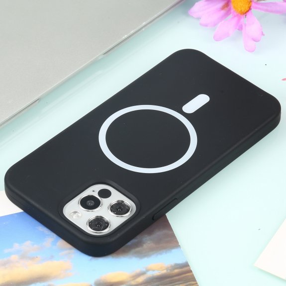 Έγχρωμη θήκη σιλικόνης με φόρτιση Magsafe για iPhone
