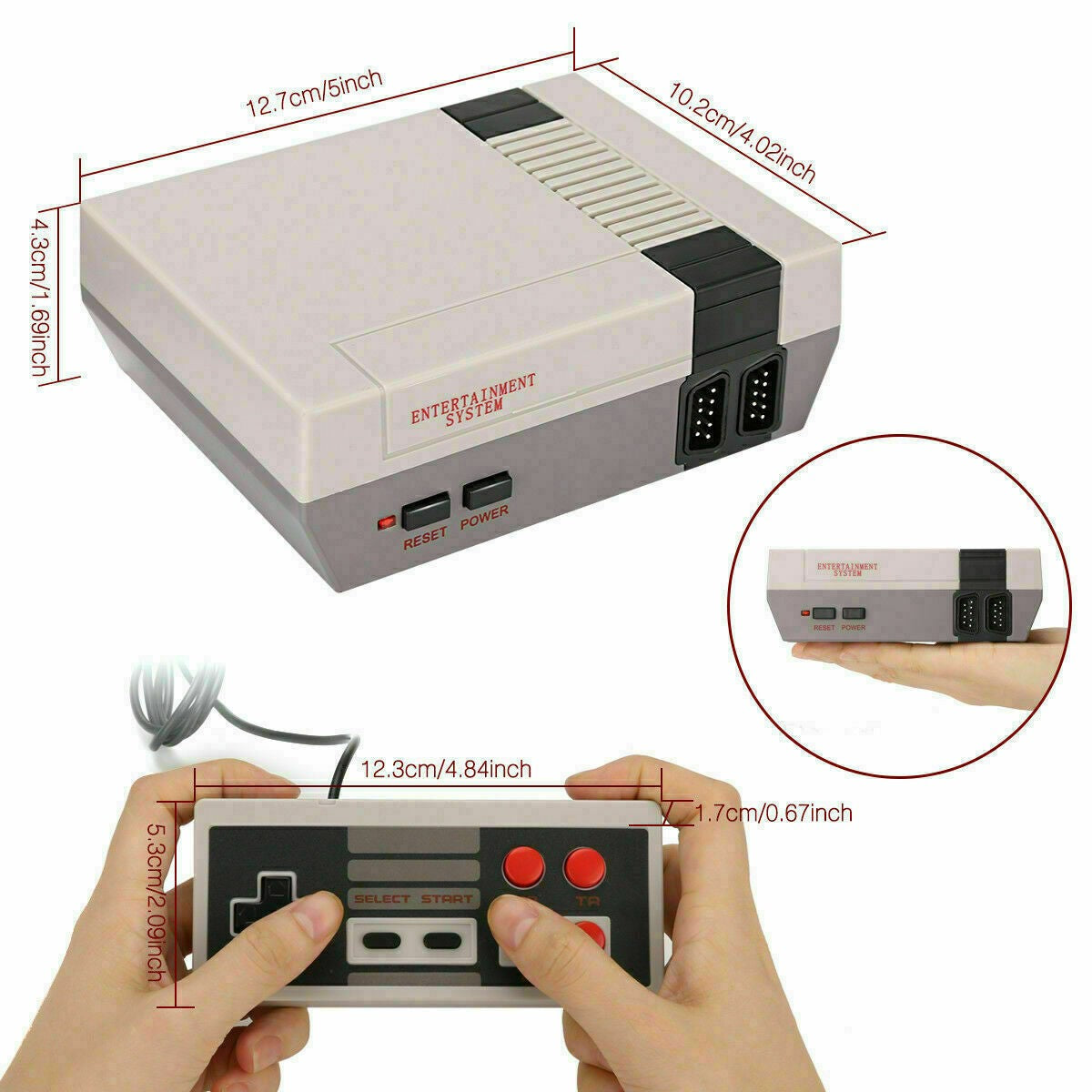Classic Console, 620 Games, Retro Game, AV, 2 x χειριστήριο