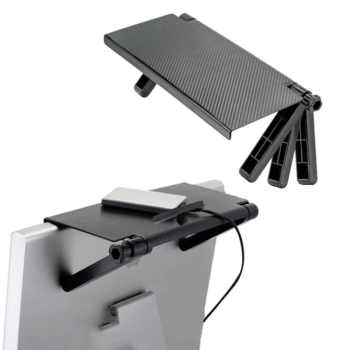 Ρυθμιζόμενο ράφι για Monitor ή Flat TV, 33x16cm, μαύρο