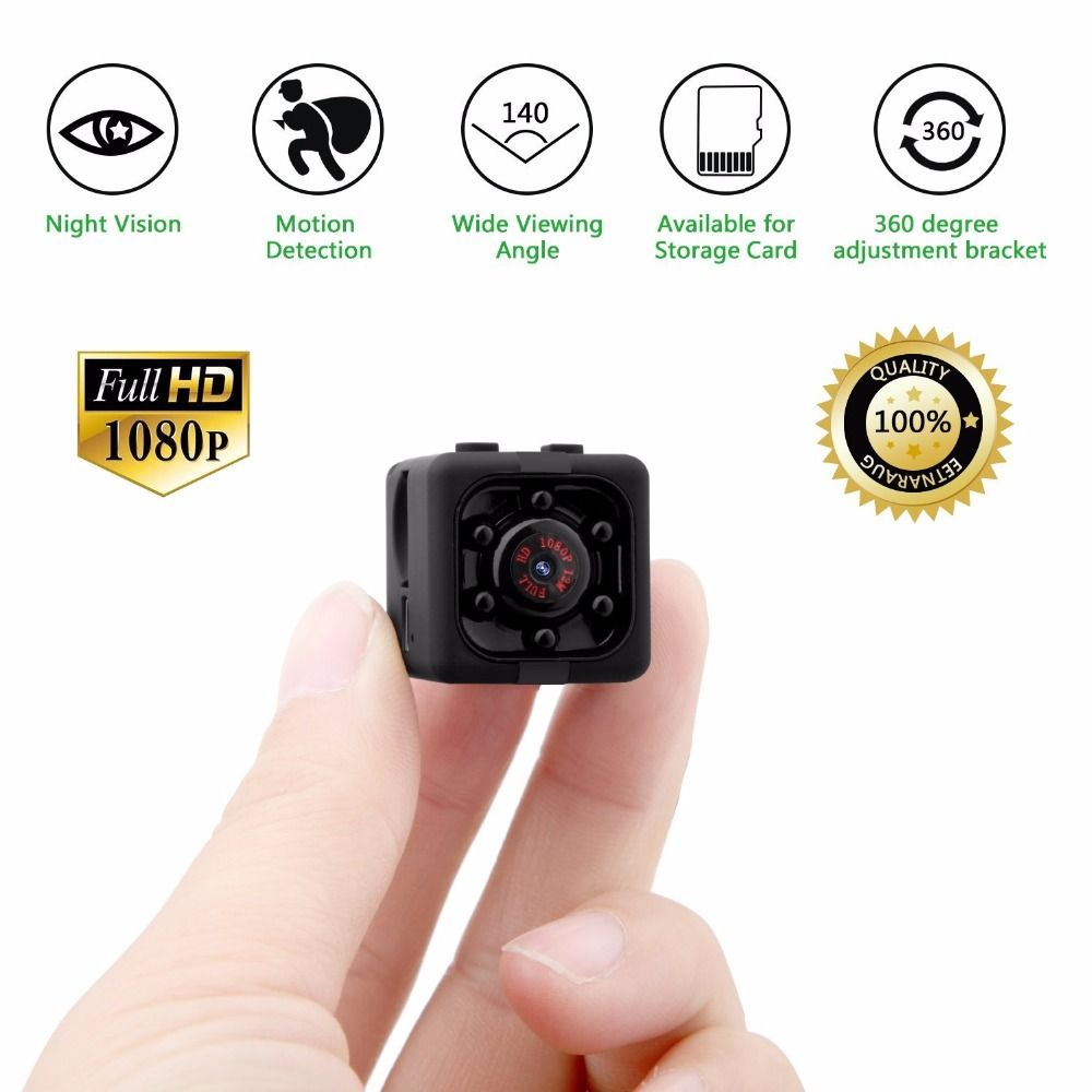 Mini Full HD βιντεοκάμερα, SQ11 MINI DV, με λειτουργία βίντεο και φωτογραφίας, Μαύρο
