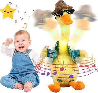 Διαδραστικό παιχνίδι Talking Duck, Repeat, Imitate, Sing, Yellow