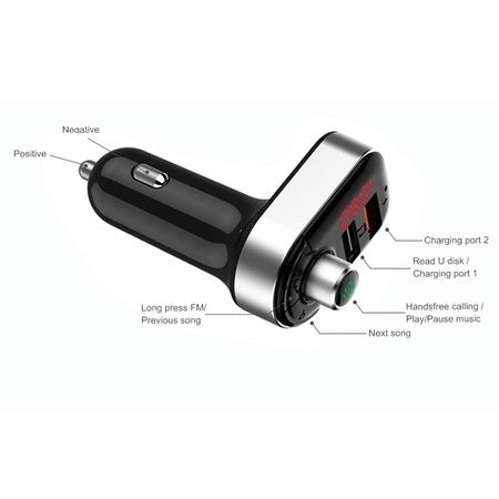 Διαμορφωτής Bluetooth FM, ΓΡΗΓΟΡΗ ΦΟΡΤΙΣΗ USB, έλεγχος μουσικής και κλήσεων, Maxcell