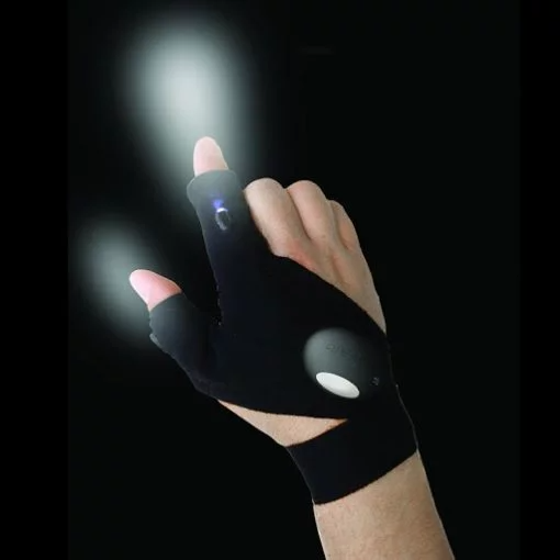Γάντι με 2 δάχτυλα και φώτα LED για εργασία